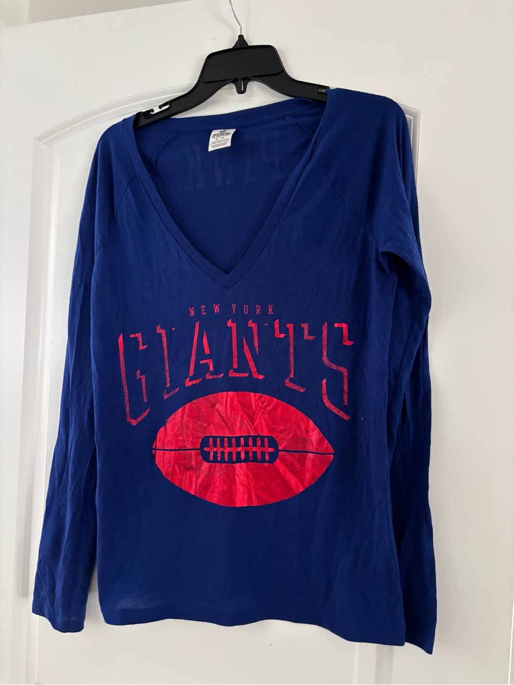 Victoria's Secret PINK NY Giants long sleeve shirt